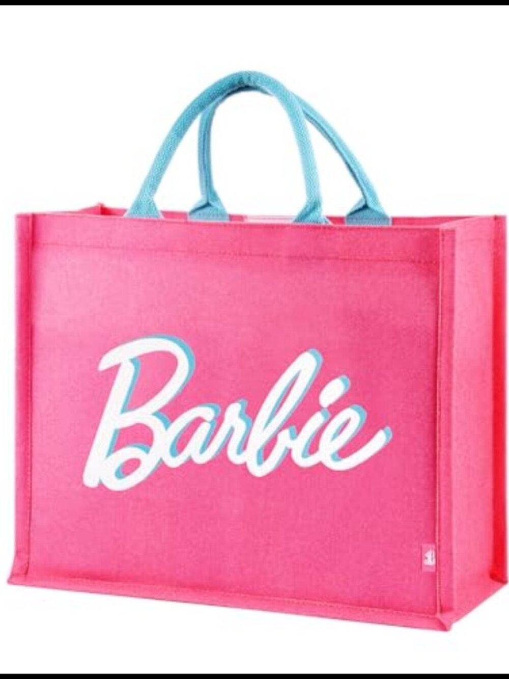 Barbie Canvas Tote Bag Large Foldable Beach Work Travel Handbag